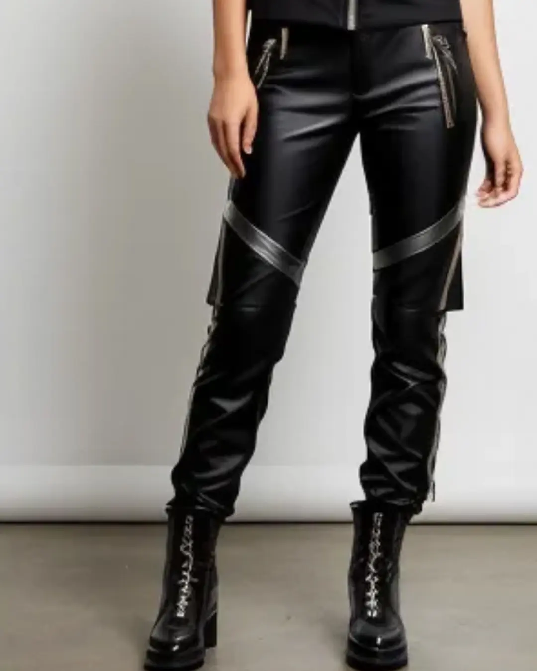 Girls Skinny Leather Trousers Girls Skinny Leather Trousers