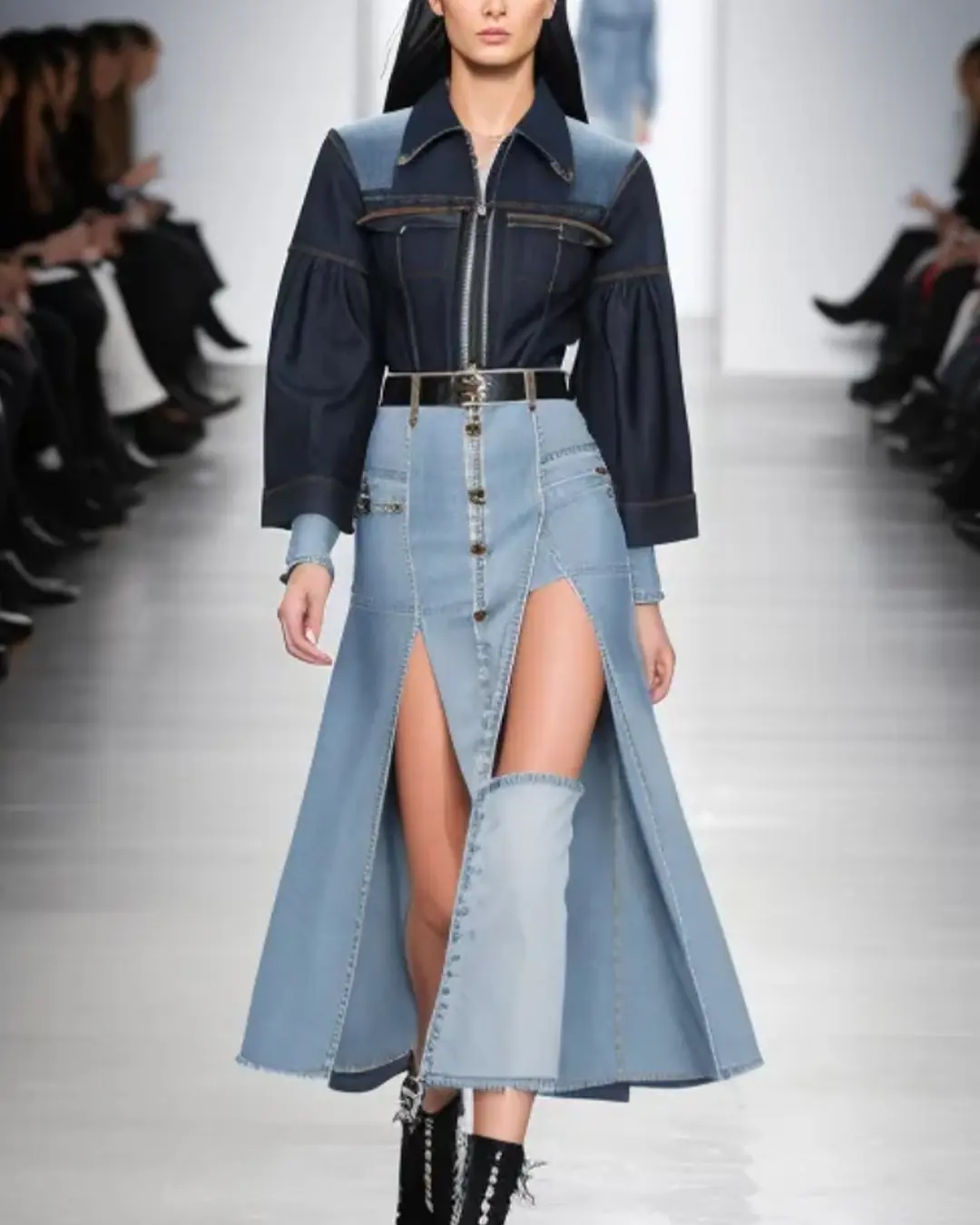 Light Fade Denim Skirt Light Fade Denim Skirt