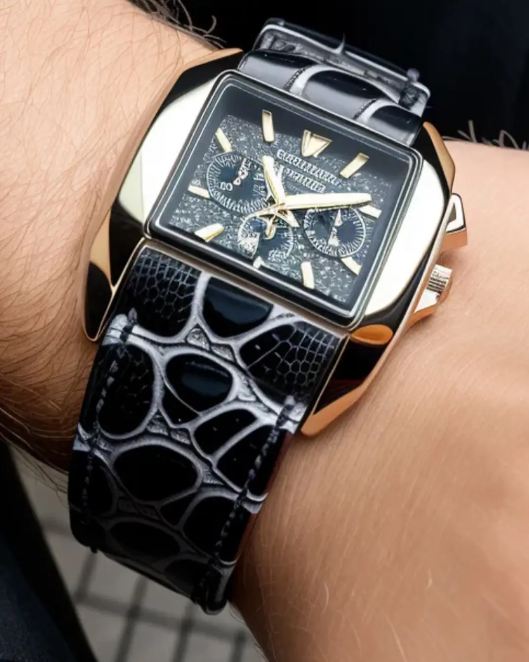 Men Brass Dial & Watch Men Brass Dial & Watch