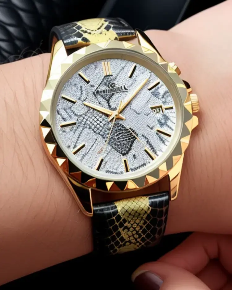 IMG_4597.PNG £420 (12) Snake skin watch